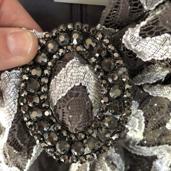 Jackie jon new york shimmery zip-Up blouse - Picture 5 of 6